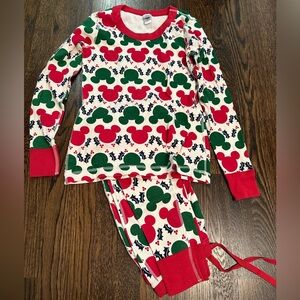 Hanna Andersson Christmas Mickey Pajamas